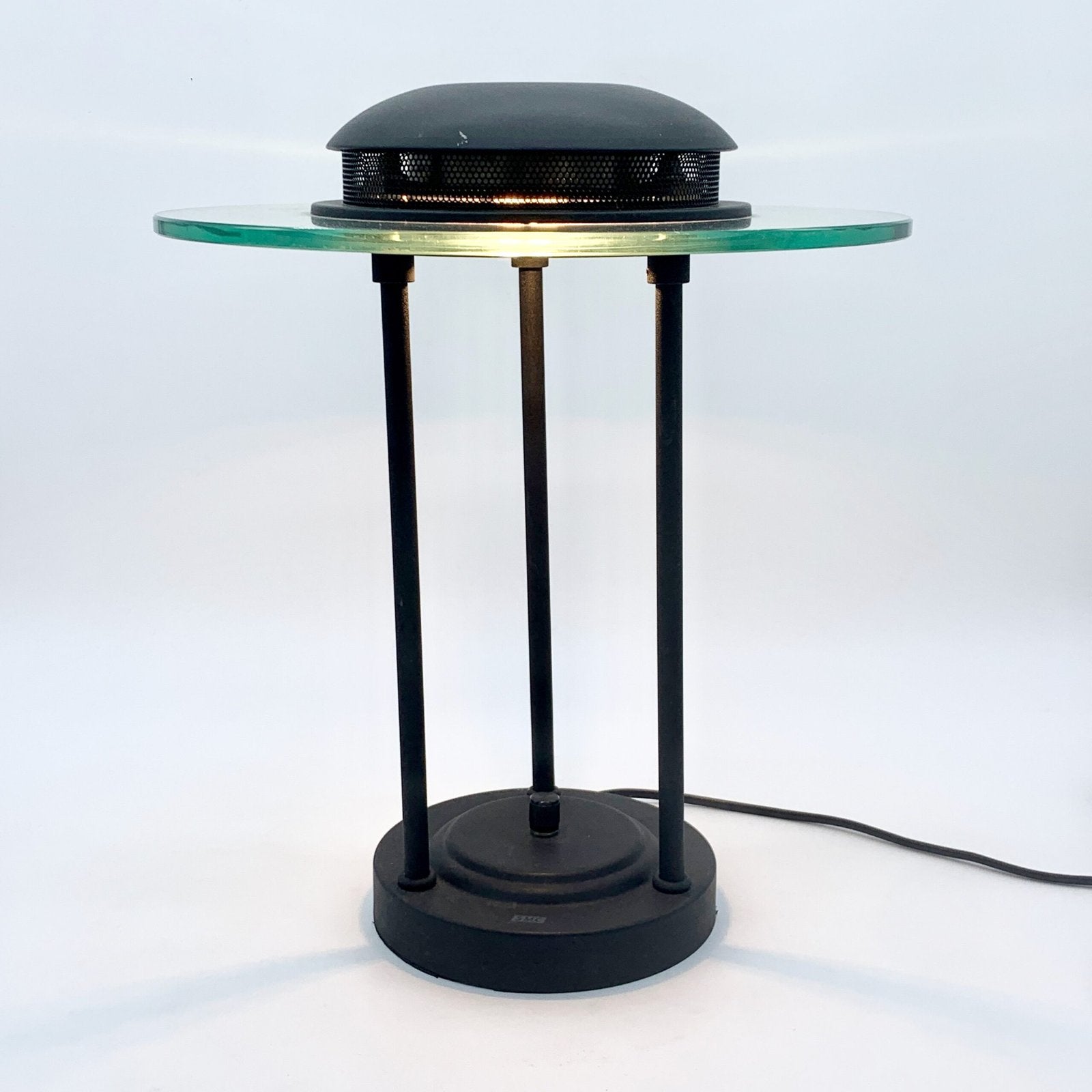 LAMPE "SATURNE" PAR ROBERT SONNEMAN, 1980s
