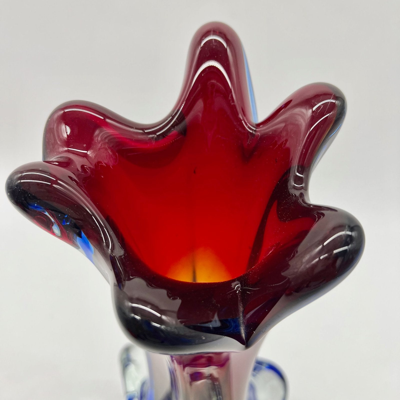 GRAND VASE MURAN0 ROUGE/BLEU, 1960