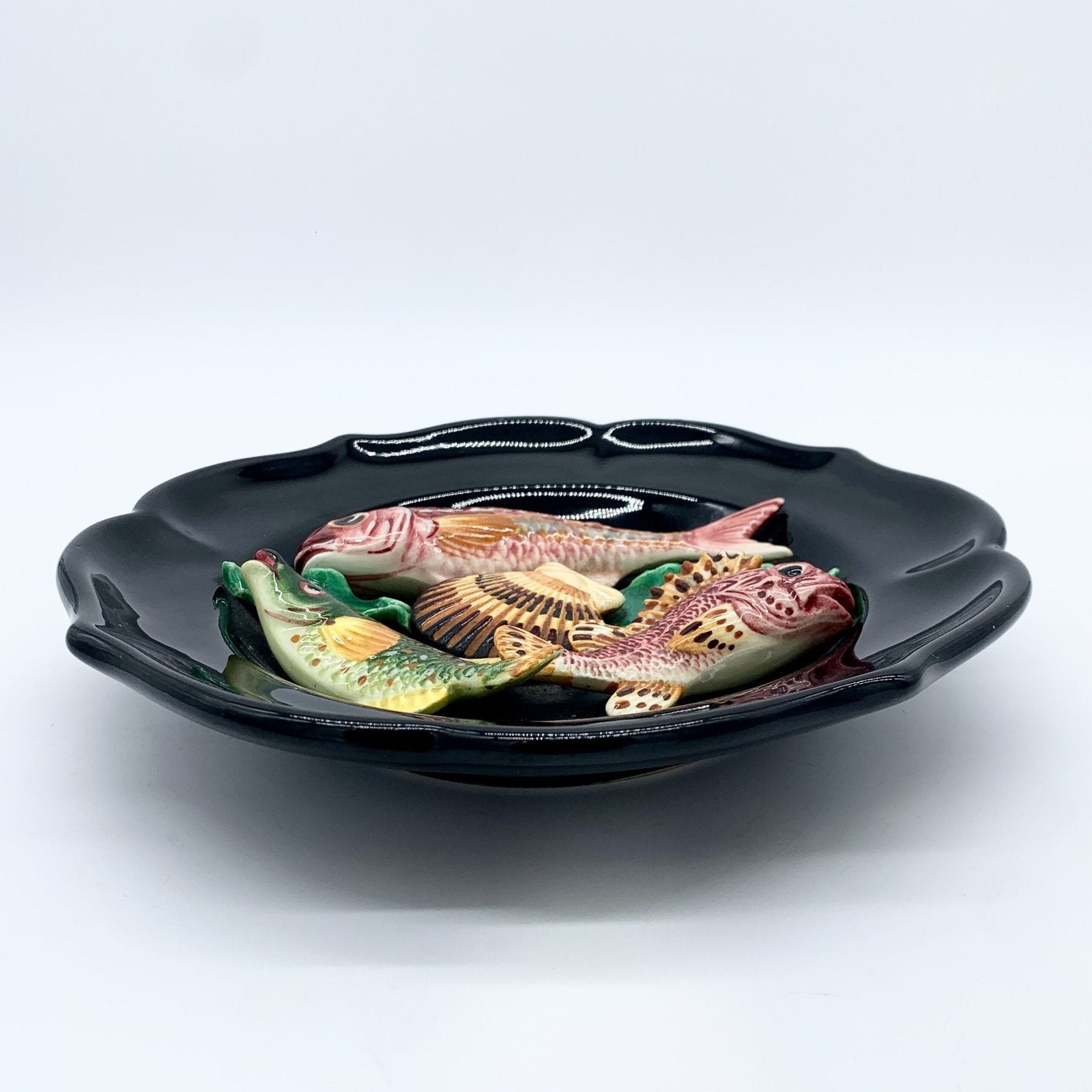 ASSIETTE BARBOTINE AVEC MOTIF MARIN, 1970