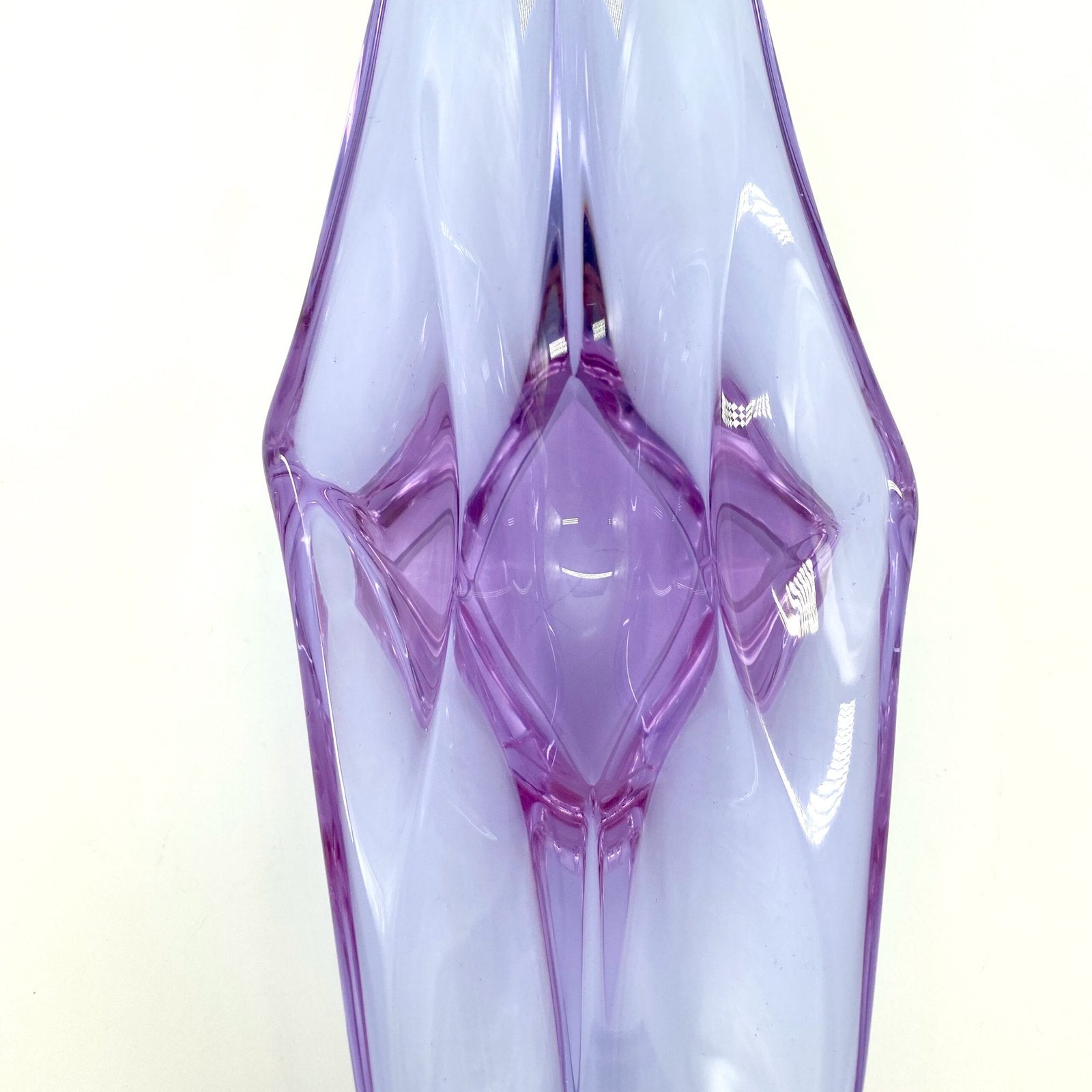 COUPE MAUVE CRISTAL DE BOHEME, 1950/60