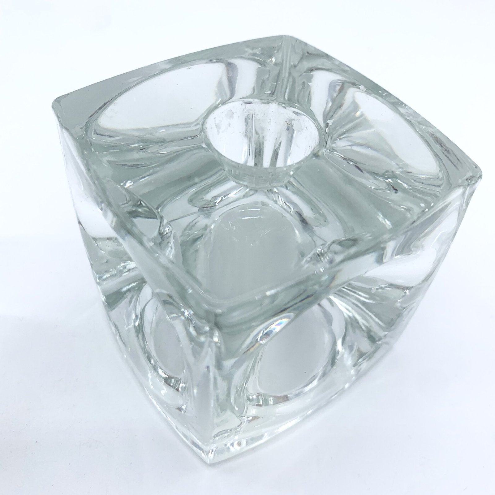 PAIRE DE BOUGEOIR EN VERRE PAR RUDOLF JURNKL, 1960