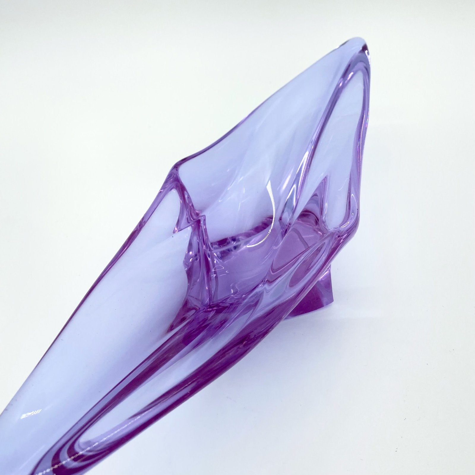 COUPE MAUVE CRISTAL DE BOHEME, 1950/60