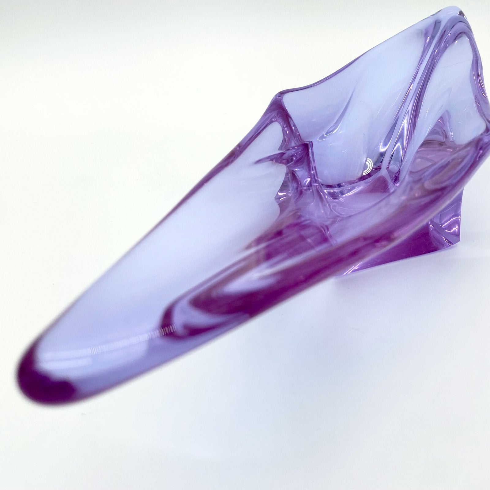 COUPE MAUVE CRISTAL DE BOHEME, 1950/60