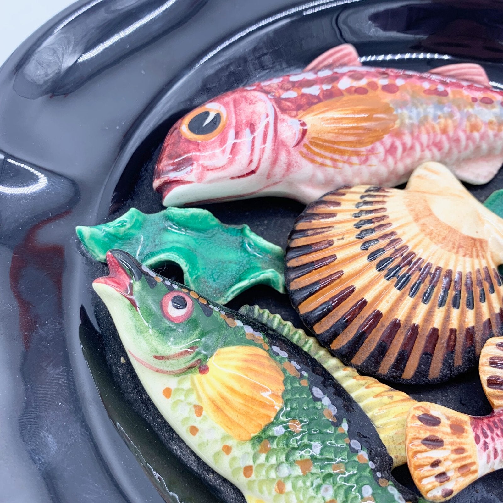 ASSIETTE BARBOTINE AVEC MOTIF MARIN, 1970