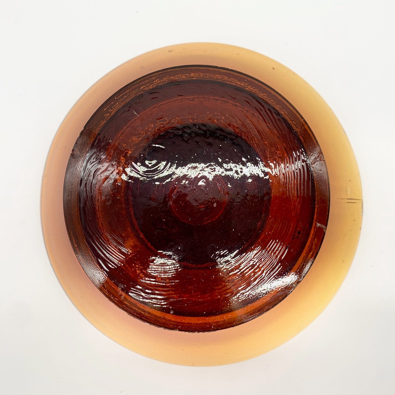 BOITE EN VERRE AMBRE