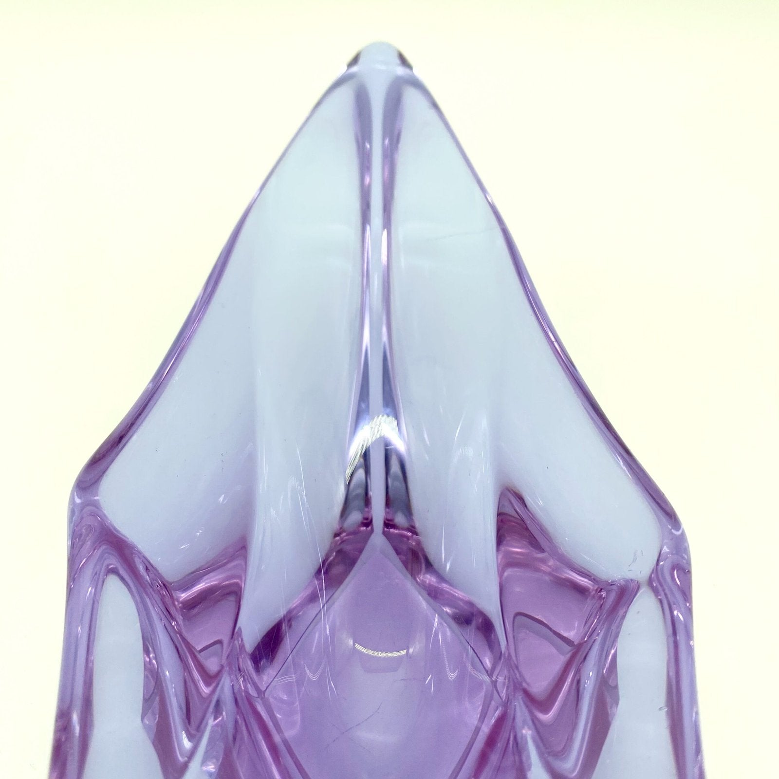 COUPE MAUVE CRISTAL DE BOHEME, 1950/60