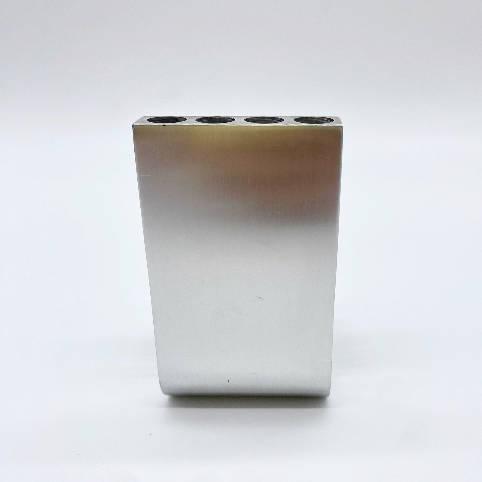 PORTE-STYLO / PRESSE-PAPIER - ALUMINIUM PAR PIERRE VANDEL – 1970s
