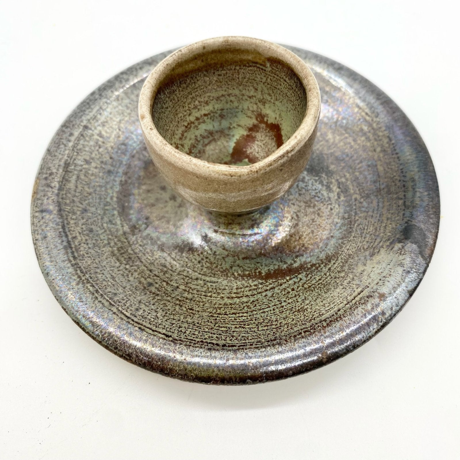 COQUETIERS EN GRÈS ÉMAILLÉ — TRAVAIL ARTISANAL, 1970-80