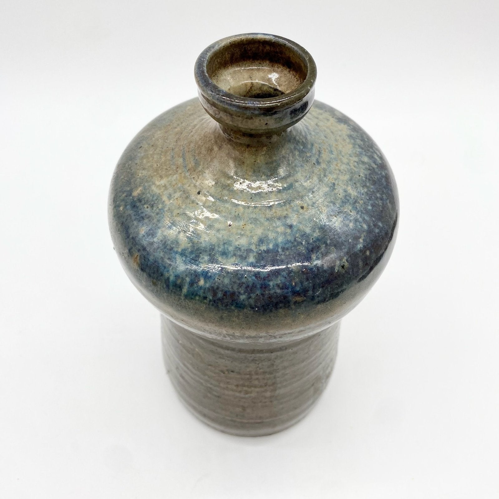 VASE EN GRÈS ÉMAILLÉ — FORME SCULPTURALE, 1950s
