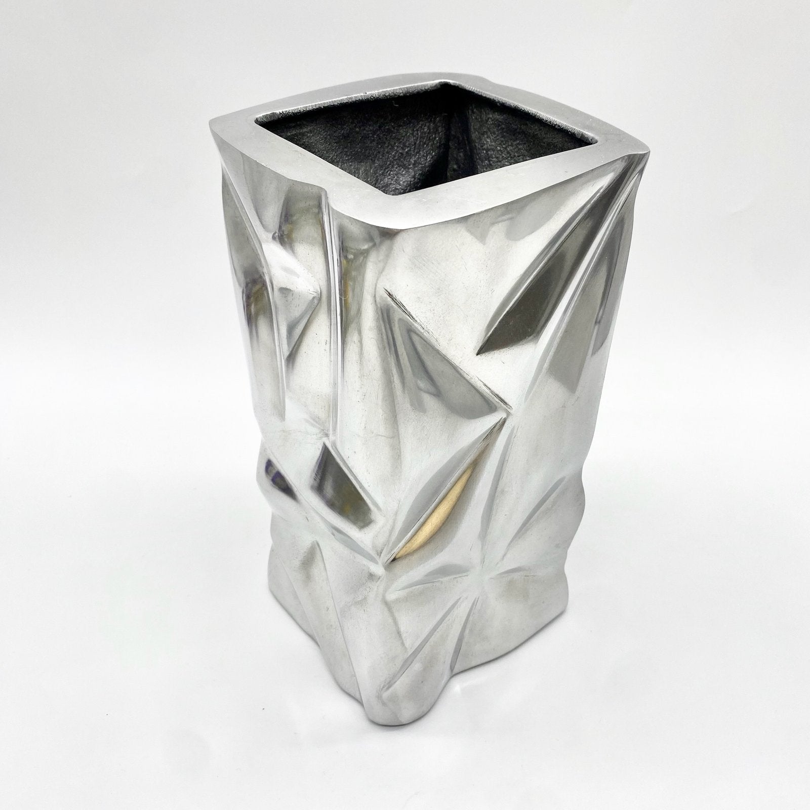 VASE "FROISSÉ" / FONTE D’ALUMINIUM – 1970s