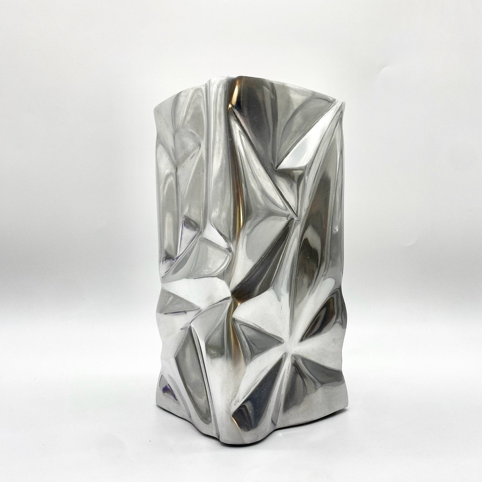 VASE "FROISSÉ" / FONTE D’ALUMINIUM – 1970s