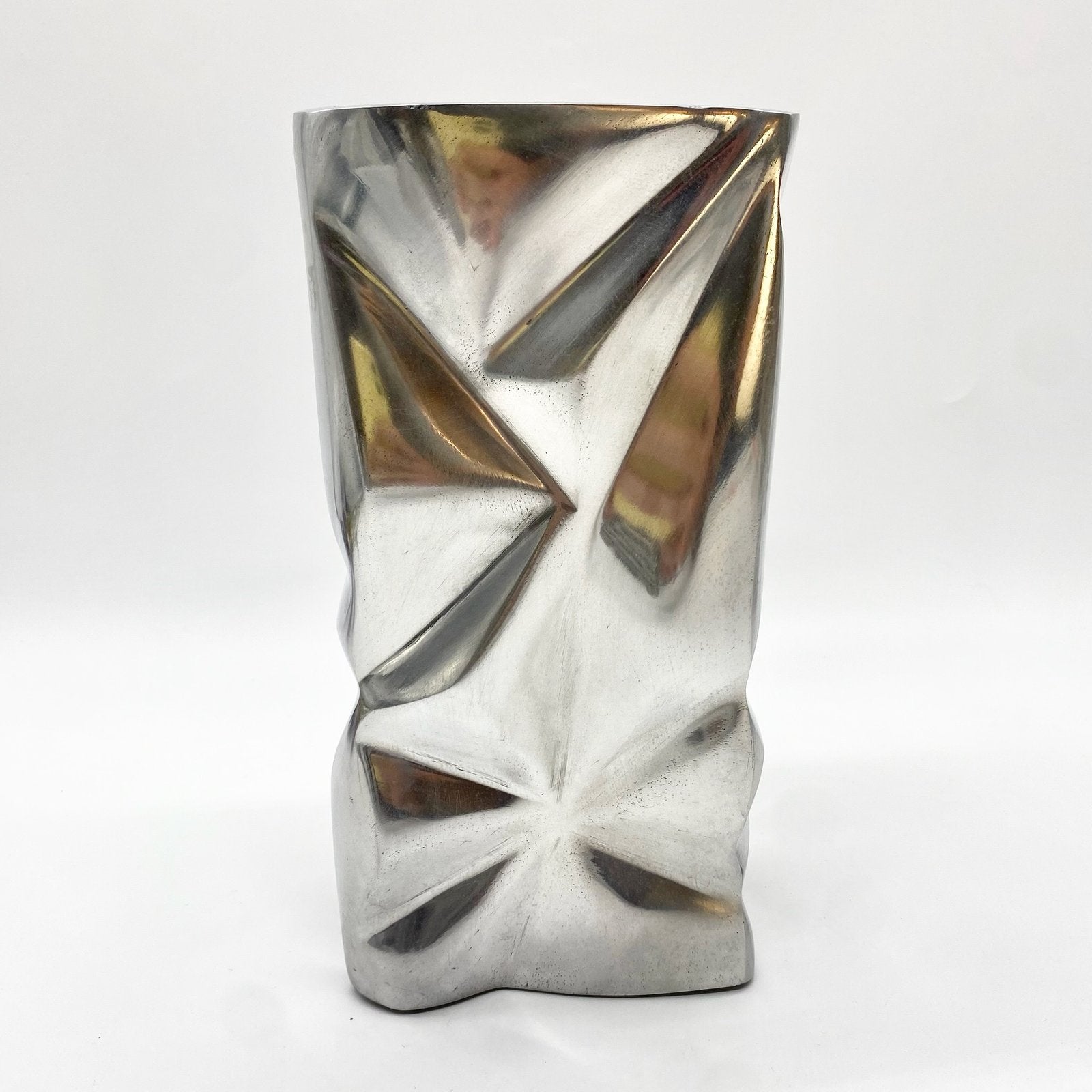 VASE "FROISSÉ" / FONTE D’ALUMINIUM – 1970s