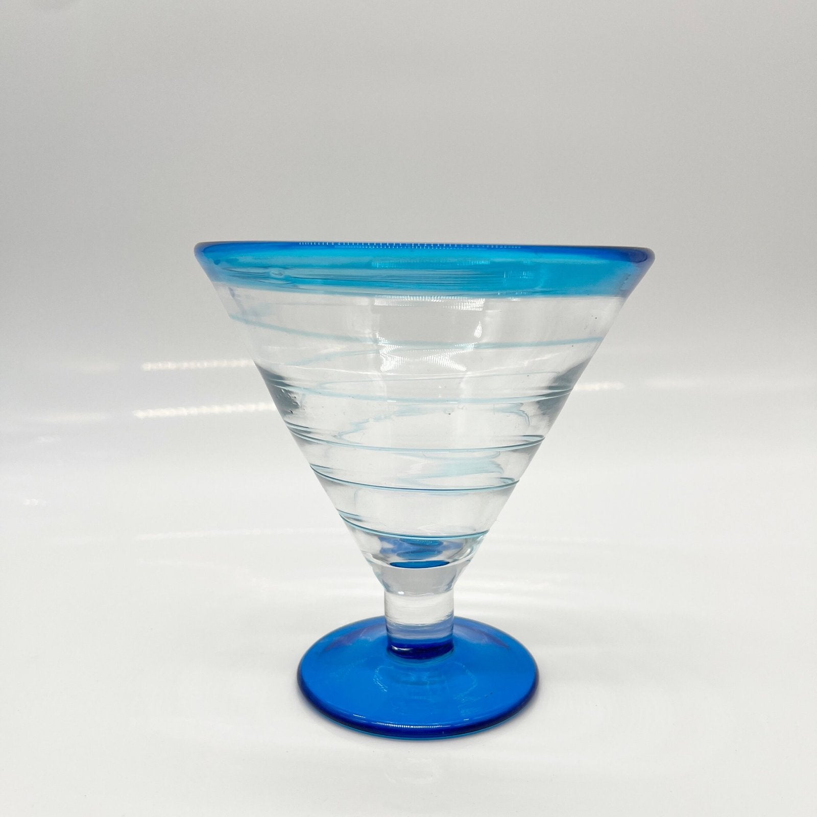 COUPES À GLACES TOURBILLONS PAR "ELLA SABATINI" 1990s – LOT DE 6