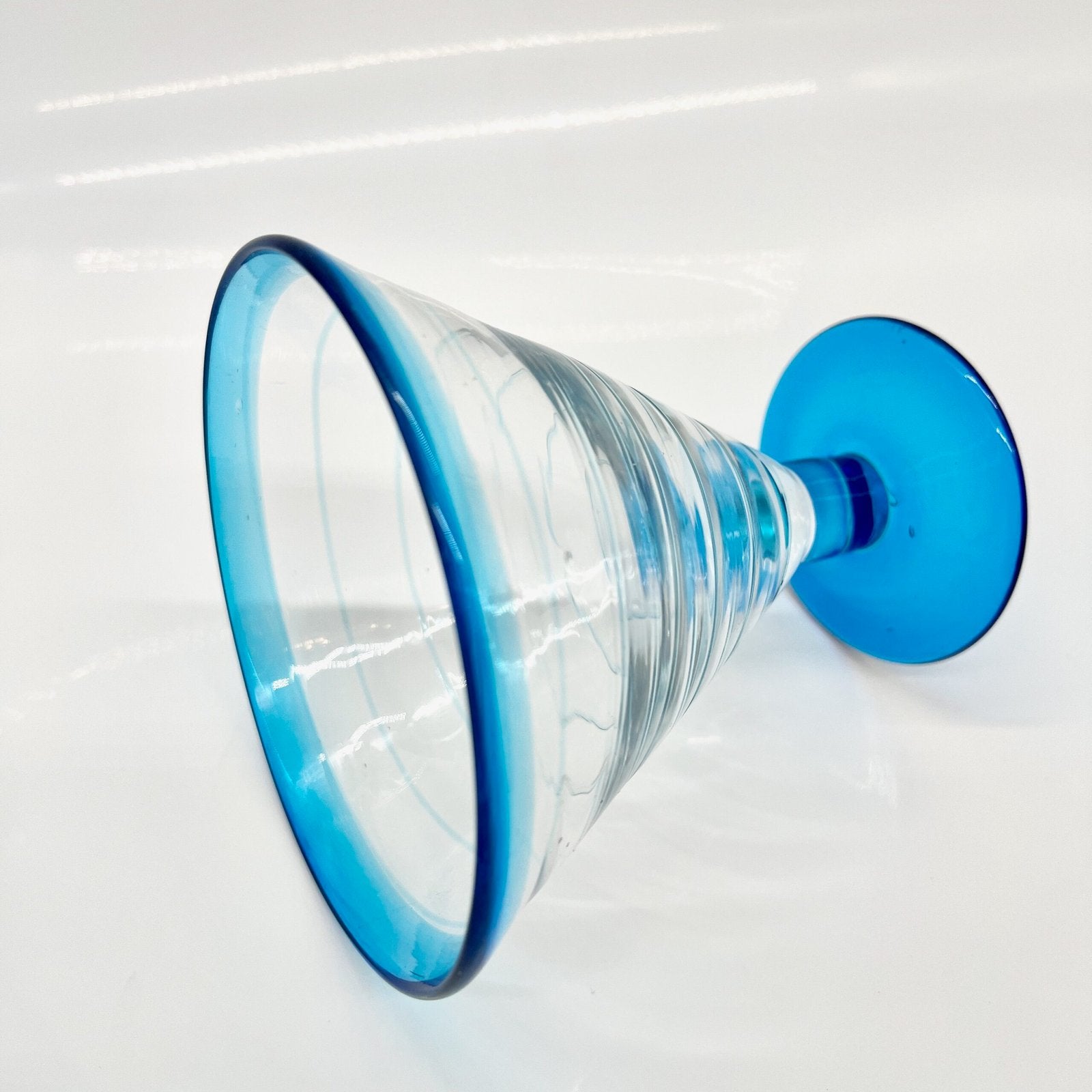 COUPES À GLACES TOURBILLONS PAR "ELLA SABATINI" 1990s – LOT DE 6