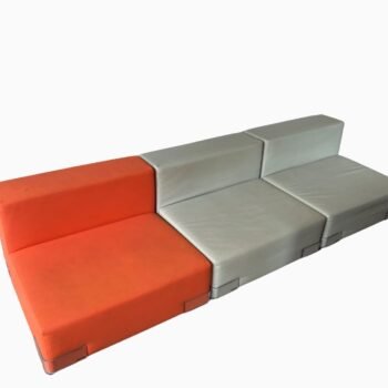 3 chauffeuses modulables modèle Plastics par Piero Lissoni pour Kartell, 1970