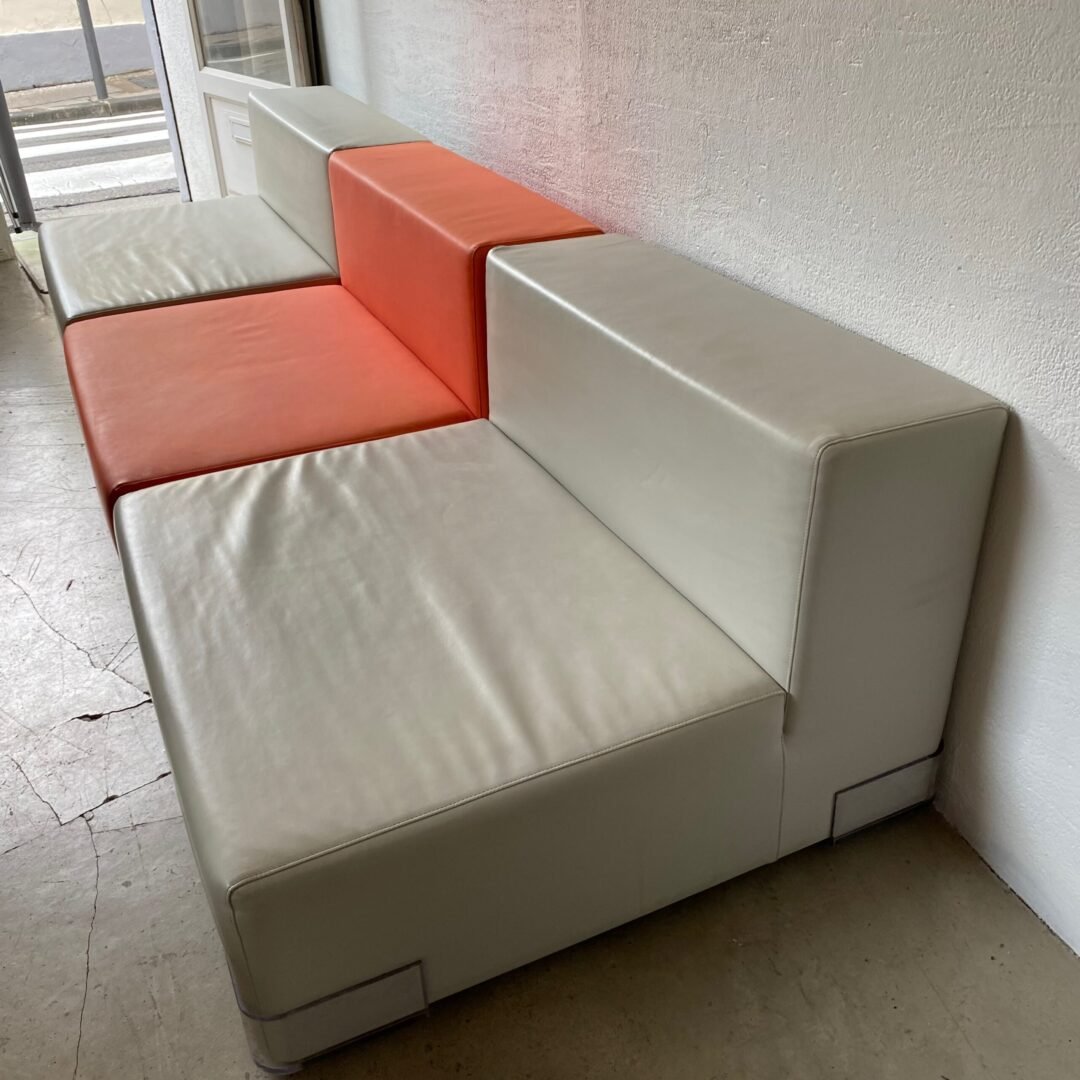 3 chauffeuses modulables modèle Plastics par Piero Lissoni pour Kartell, 1970