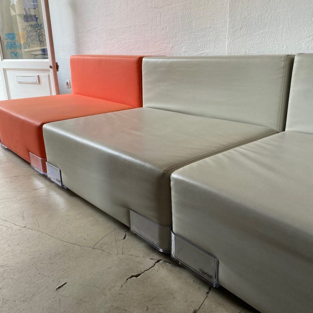 3 chauffeuses modulables modèle Plastics par Piero Lissoni pour Kartell, 1970