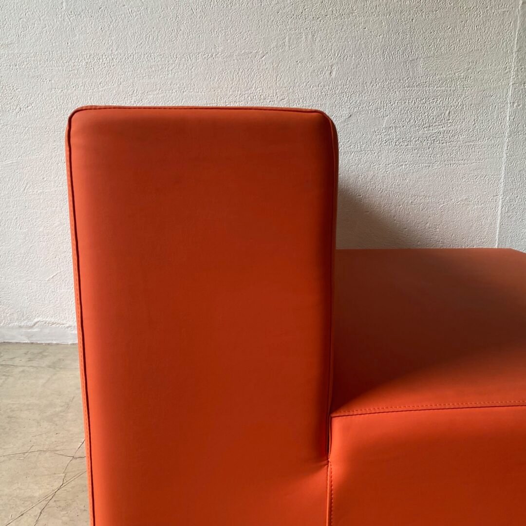 Chauffeuse orange modulables modèle Plastics par Piero Lissoni pour Kartell, 1970