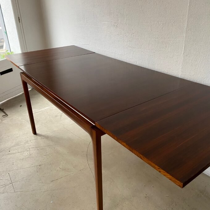 Table basse Scandinave Midcentury Modern - Extensions ouvertes