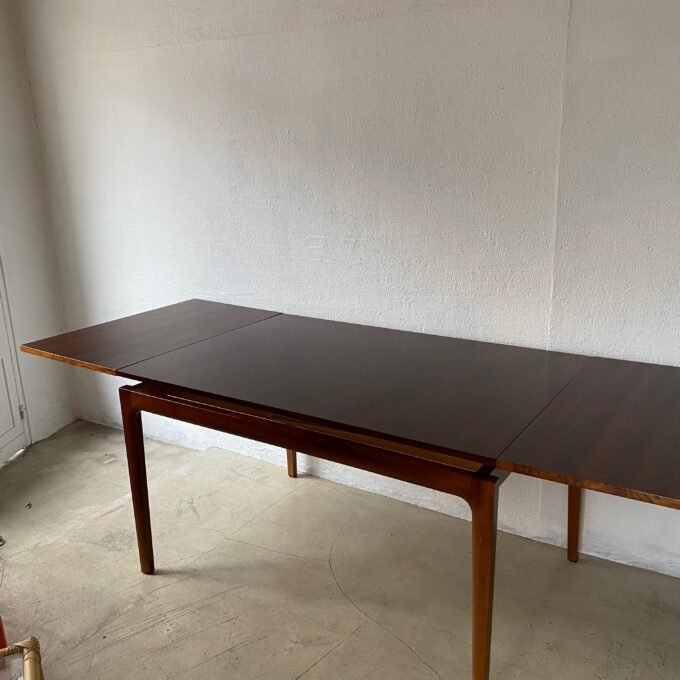 Table basse Scandinave Midcentury Modern - Extensions ouvertes