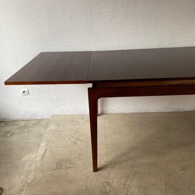 Table basse Scandinave Midcentury Modern - Extensions ouvertes