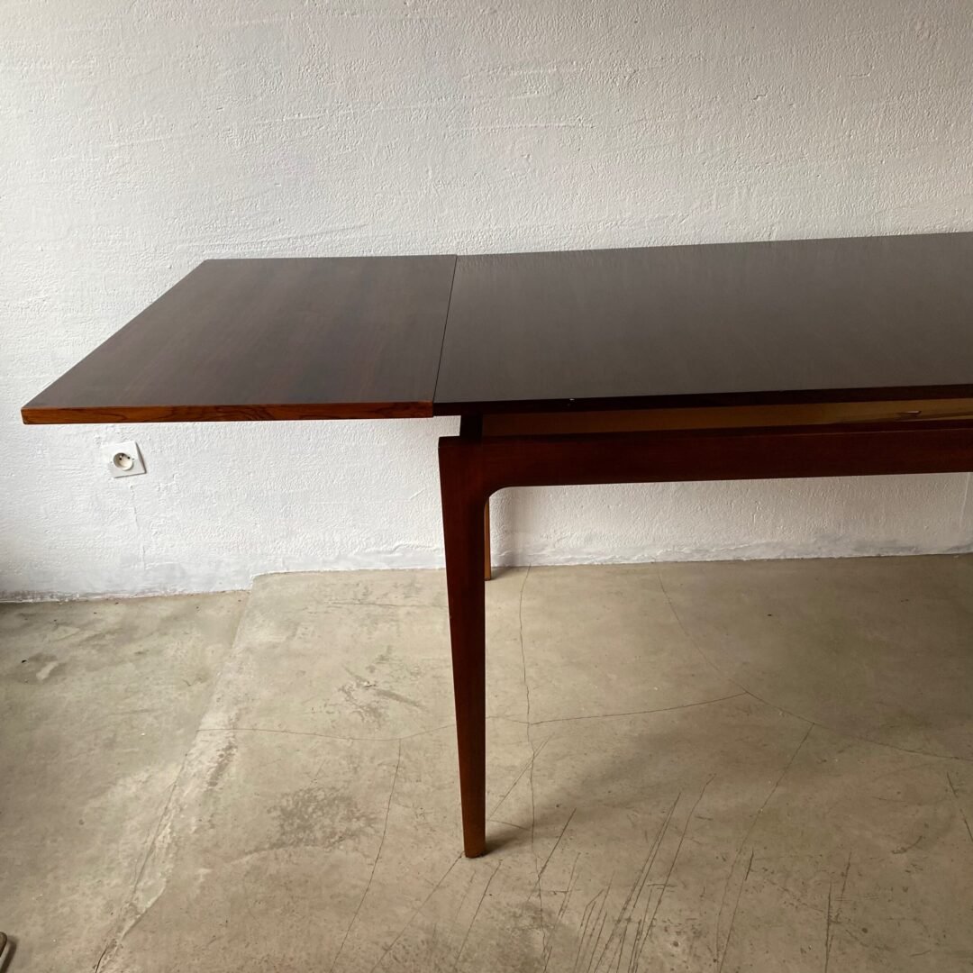 Table basse Scandinave Midcentury Modern - Extensions ouvertes