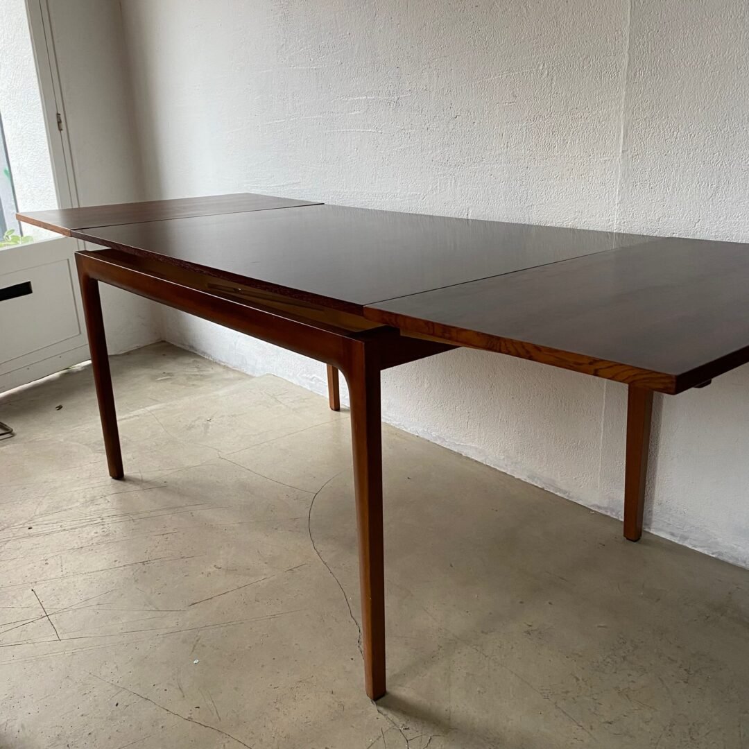 Table basse Scandinave Midcentury Modern - Extensions ouvertes