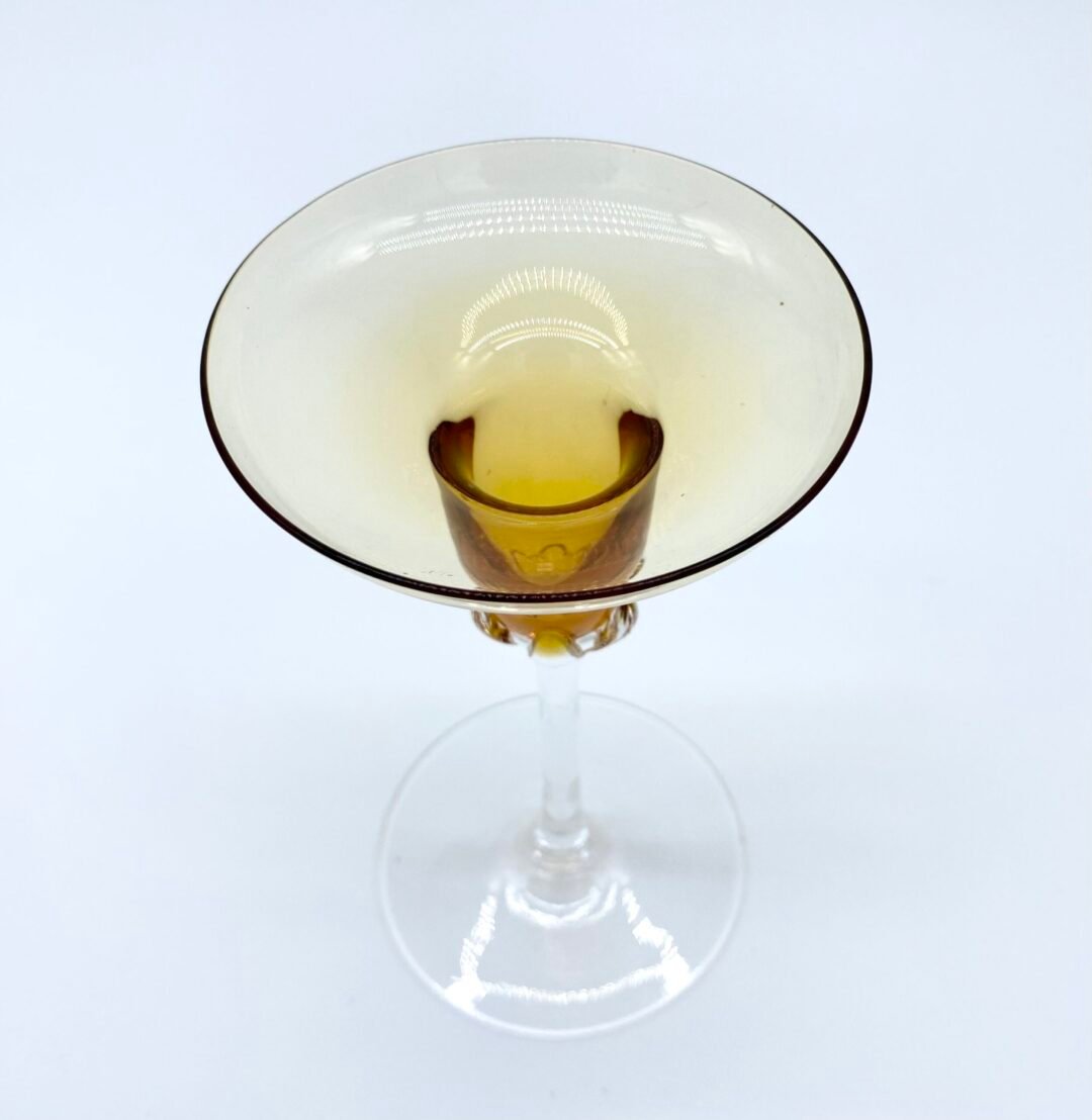 BOUGEOIR EN VERRE AMBRE, 1980 – Image 3