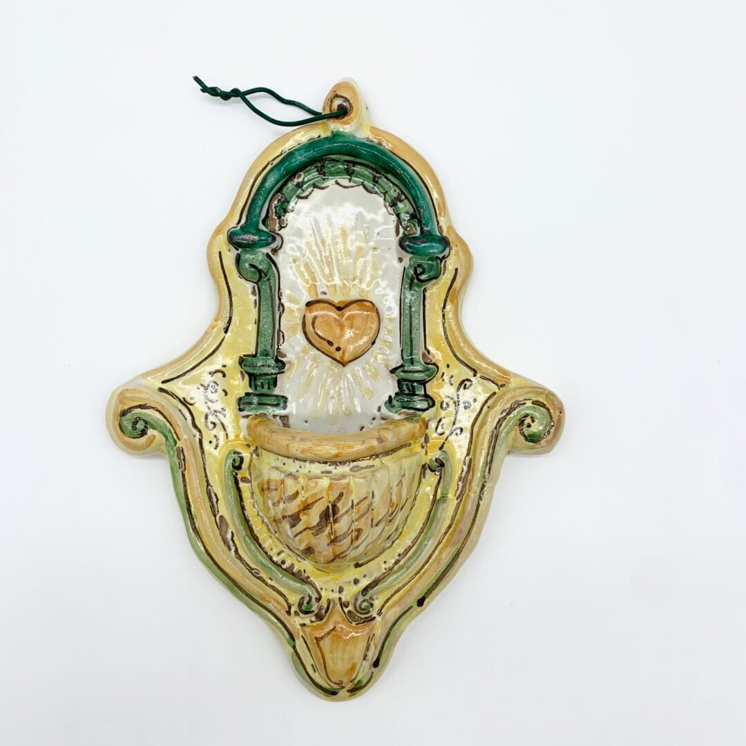 BENITIER COEUR VERT "LE STANZE DEL GATTOPARDO", 1970