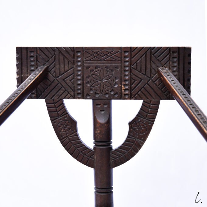 PAIR OF MONK CHAIRS IN SOLID OAK, SWEDEN, 1900 – Image 25