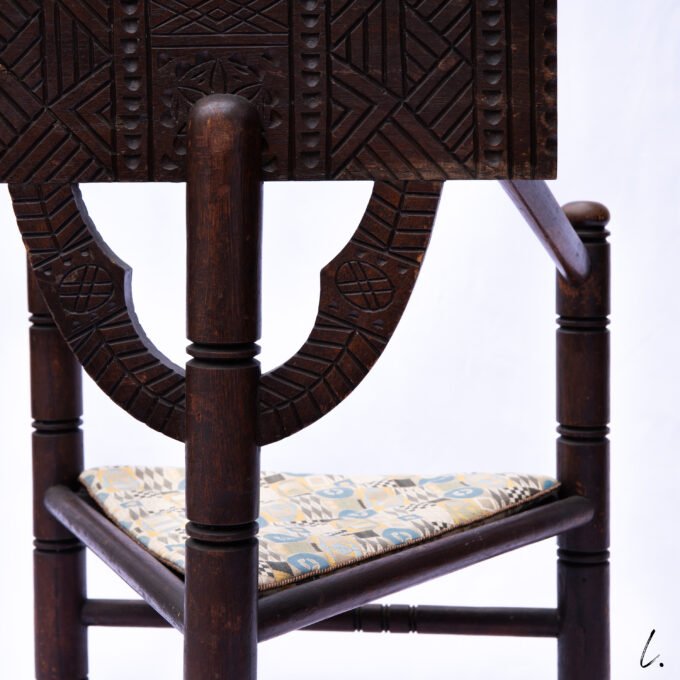 PAIR OF MONK CHAIRS IN SOLID OAK, SWEDEN, 1900 – Image 17