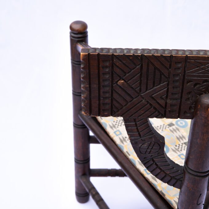 PAIR OF MONK CHAIRS IN SOLID OAK, SWEDEN, 1900 – Image 14