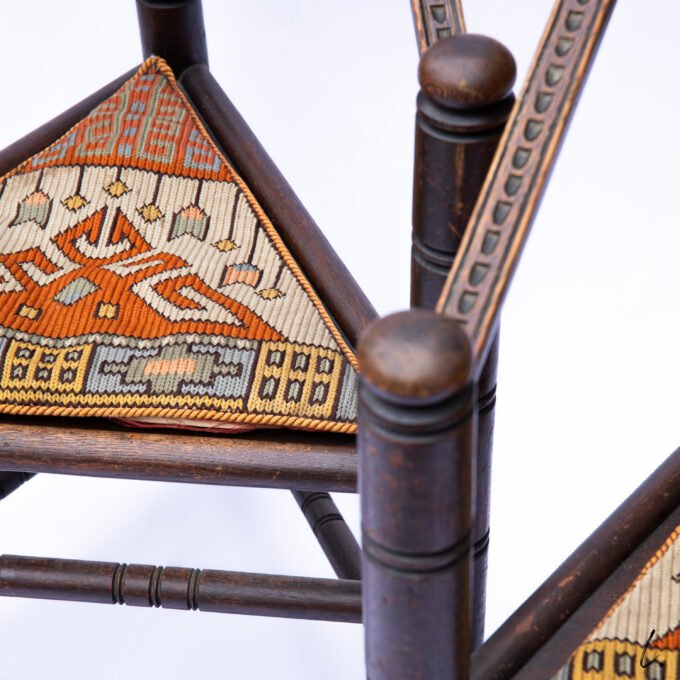PAIR OF MONK CHAIRS IN SOLID OAK, SWEDEN, 1900 – Image 5