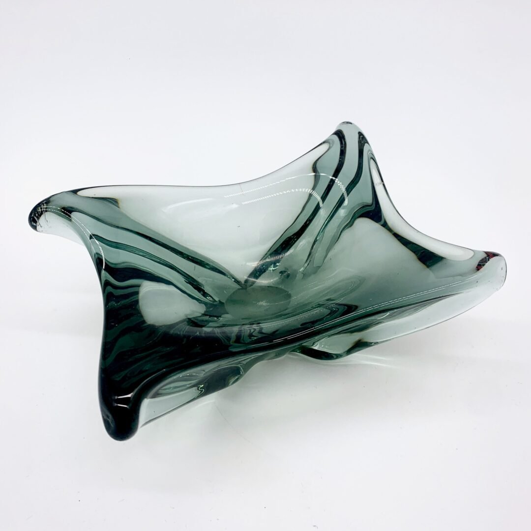 VIDE POCHE MURANO, FORME LIBRE, GRIS FUMÉ, 1960