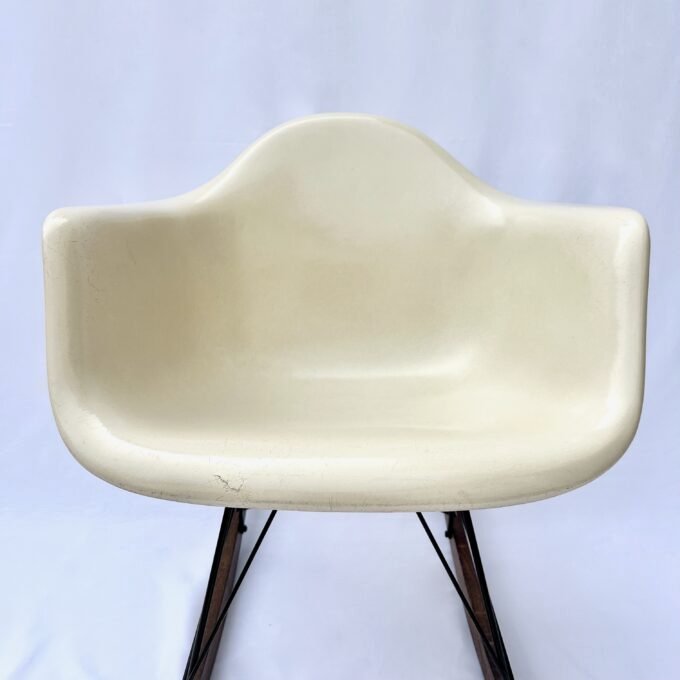 PARCHMENT ROCKING CHAIR, EAMES, HERMAN MILLER, 1970 – Image 7