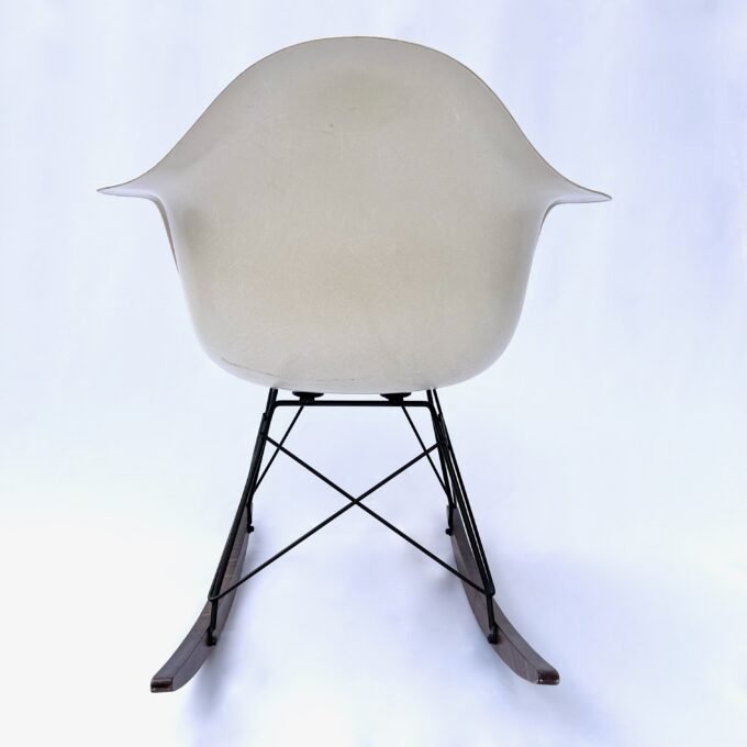 PARCHMENT ROCKING CHAIR, EAMES, HERMAN MILLER, 1970 – Image 9