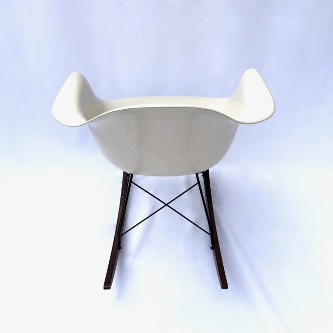PARCHMENT ROCKING CHAIR, EAMES, HERMAN MILLER, 1970 – Image 8