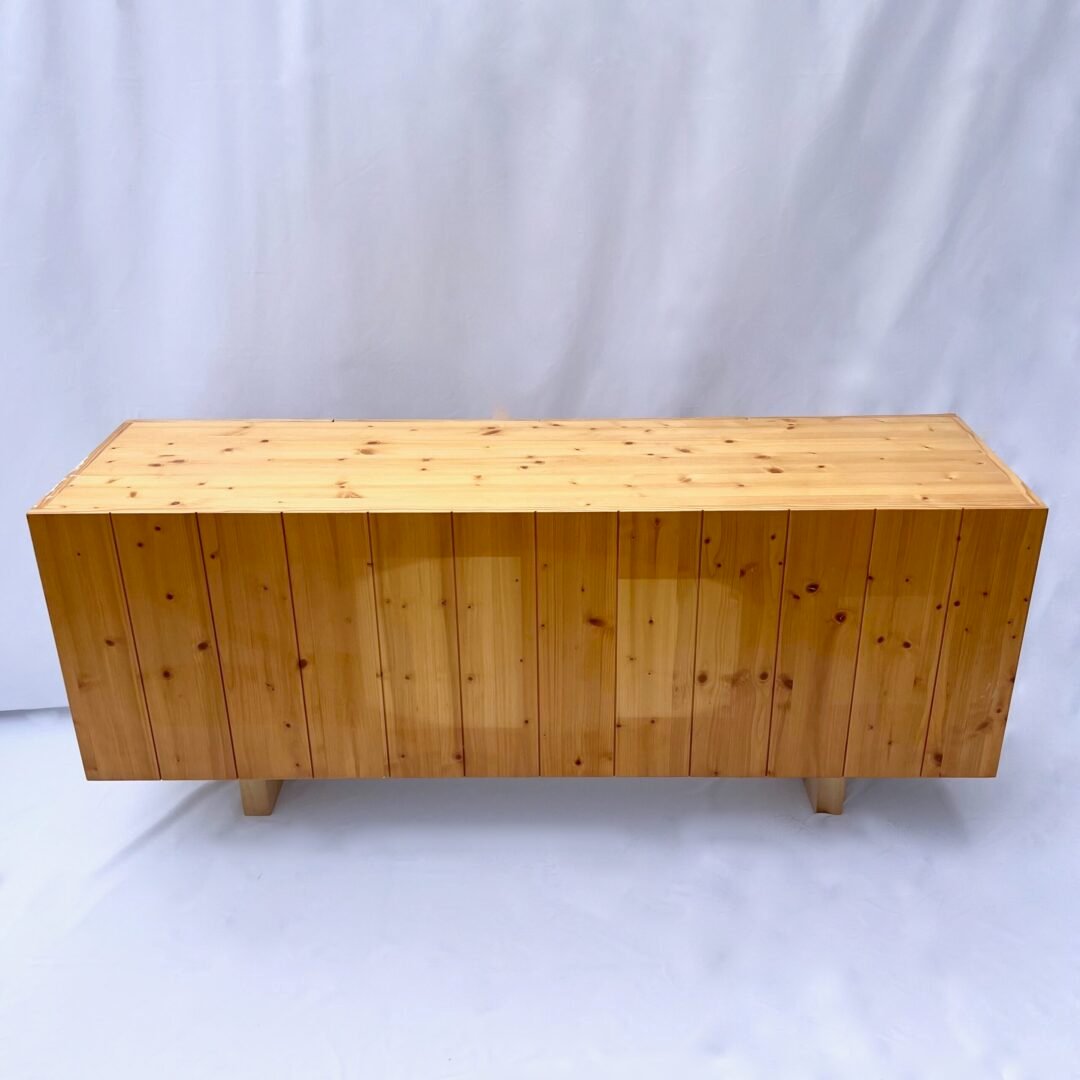 PINE SIDEBOARD "LES ARCS" MODEL BY CHARLOTTE PERRIAND, CIRCA 1960 – Image 13