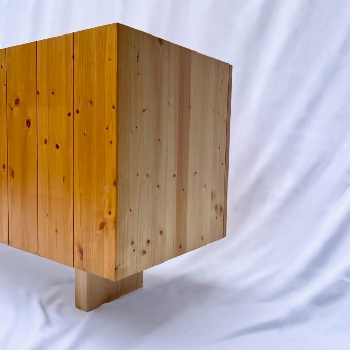 PINE SIDEBOARD "LES ARCS" MODEL BY CHARLOTTE PERRIAND, CIRCA 1960 – Image 14