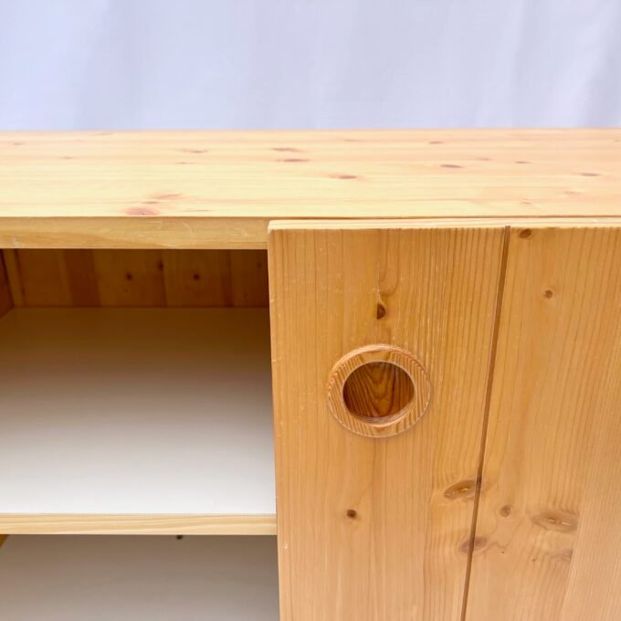 PINE SIDEBOARD "LES ARCS" MODEL BY CHARLOTTE PERRIAND, CIRCA 1960 – Image 11