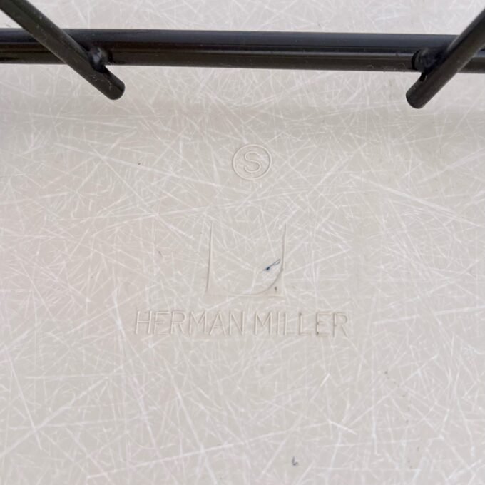 PARCHMENT ROCKING CHAIR, EAMES, HERMAN MILLER, 1970 – Image 10