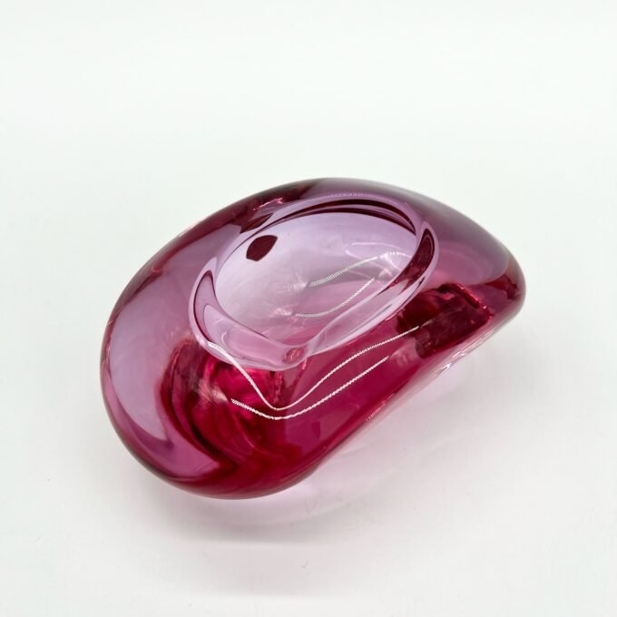 CENDRIER ROSE, CRISTAL DE BOHÈME, 1960 – Image 15