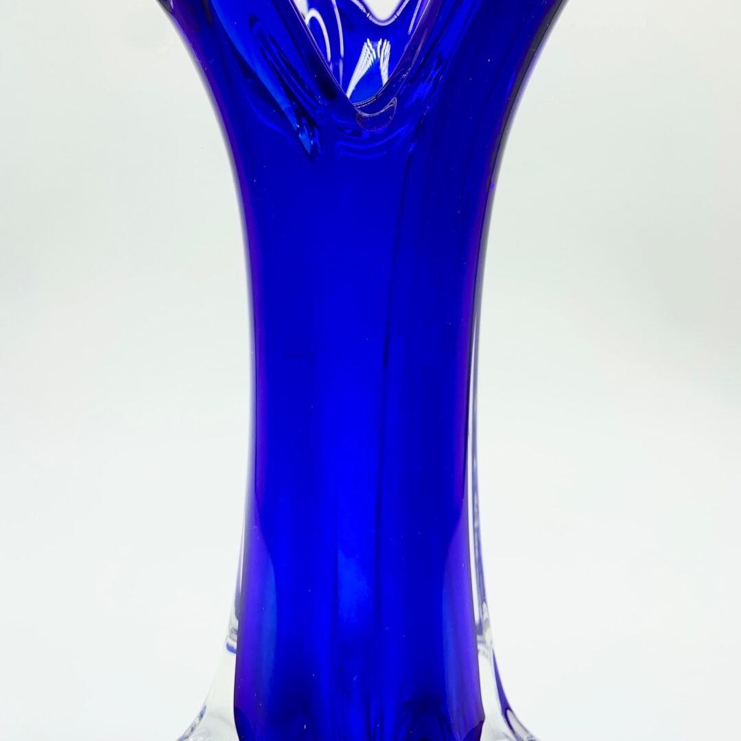 VASE BLEU COBALT, VERRE DE MURANO, 1950/60 – Image 11