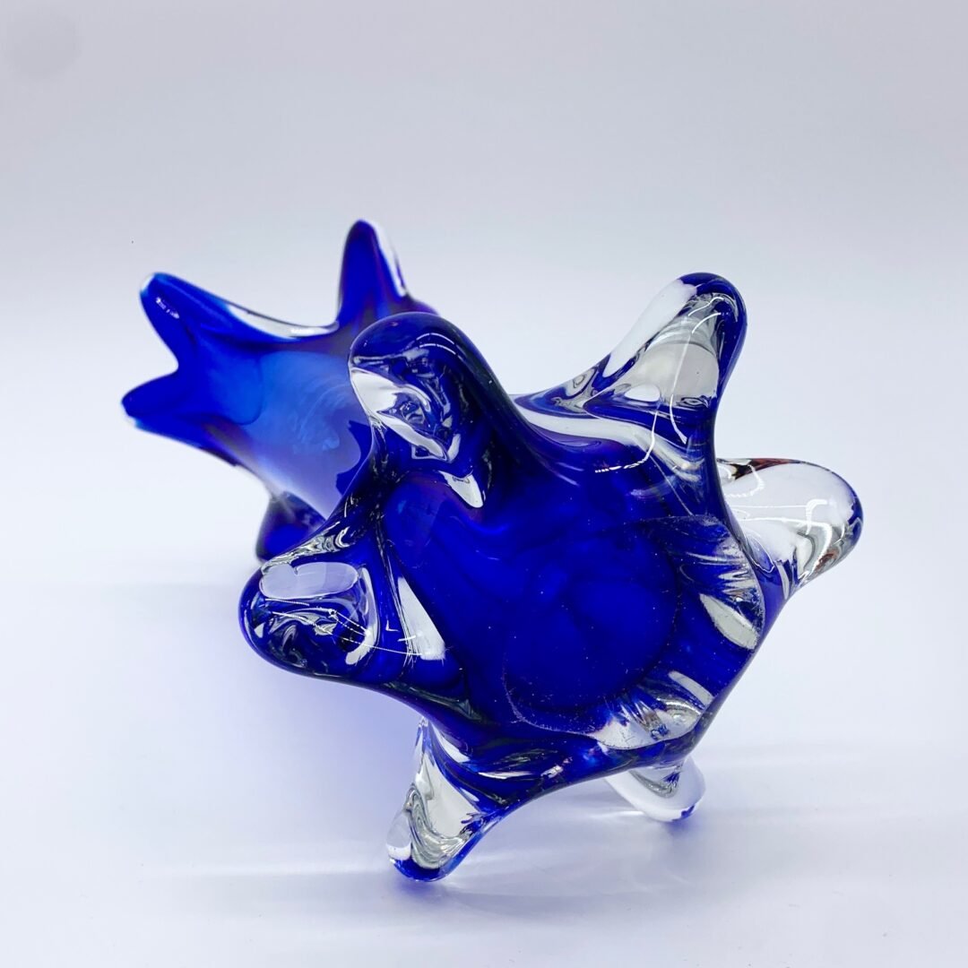 VASE BLEU COBALT, VERRE DE MURANO, 1950/60 – Image 13