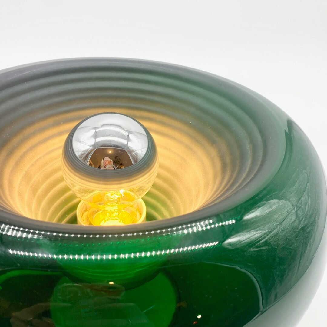 LAMPE "SPACE AGE" VERTE - VERRE DE MURANO, 1970s – Image 7