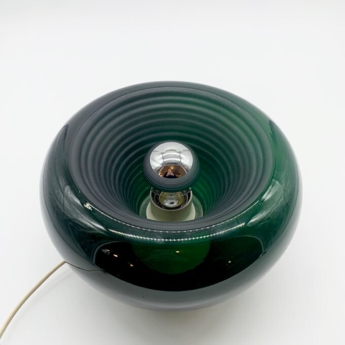 LAMPE "SPACE AGE" VERTE - VERRE DE MURANO, 1970s – Image 10