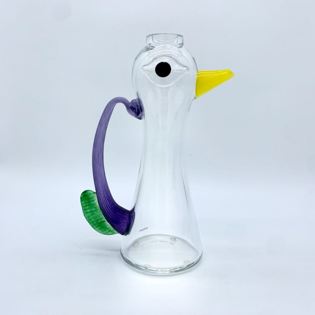 PICHET “FENIX” EN VERRE PAR KJELL ENGMAN POUR KOSTA BODA – SUÈDE, 1992