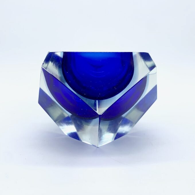 CENDRIER DIAMANT EN VERRE SOMMERSO PAR FLAVIO POLI – MURANO, 1950 – Image 9