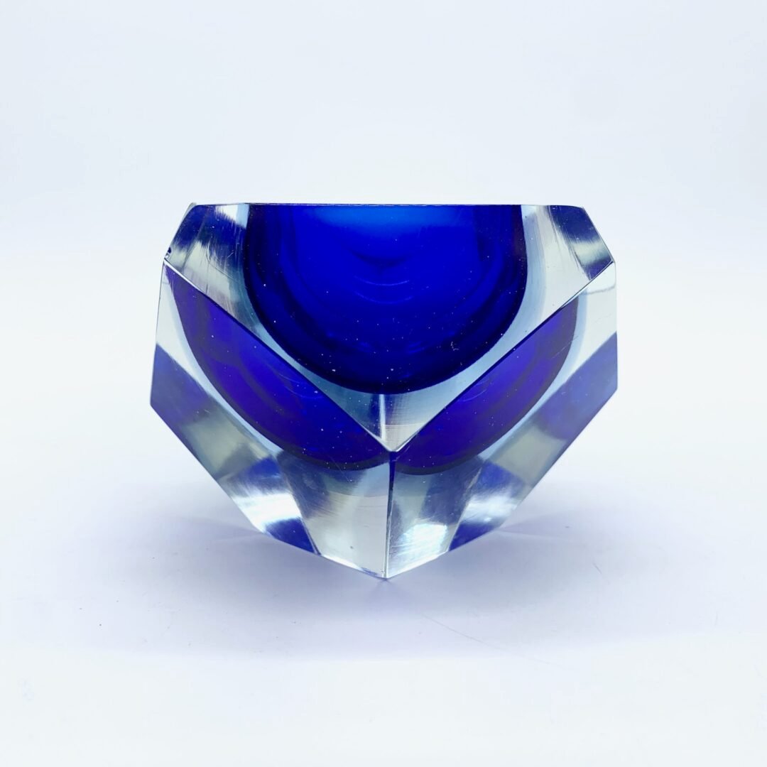 CENDRIER DIAMANT EN VERRE SOMMERSO PAR FLAVIO POLI – MURANO, 1950 – Image 9