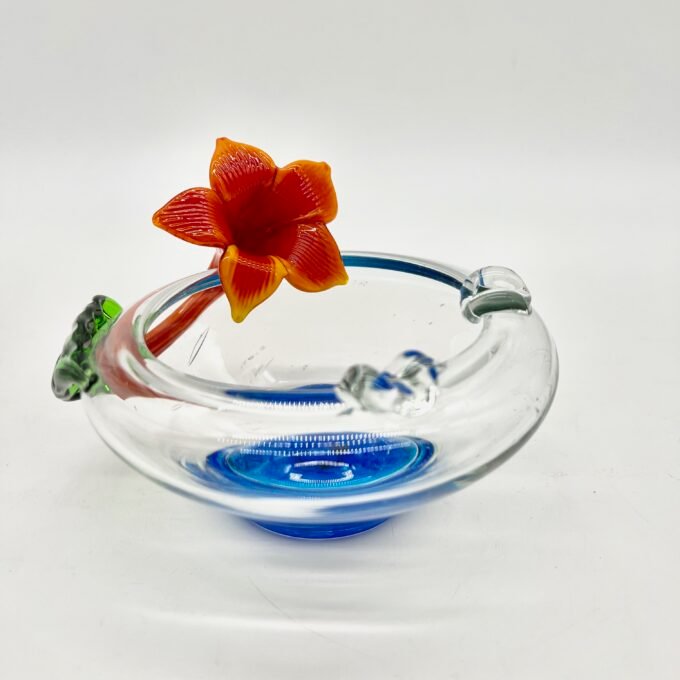 CENDRIER FLEUR, MURANO, 1970